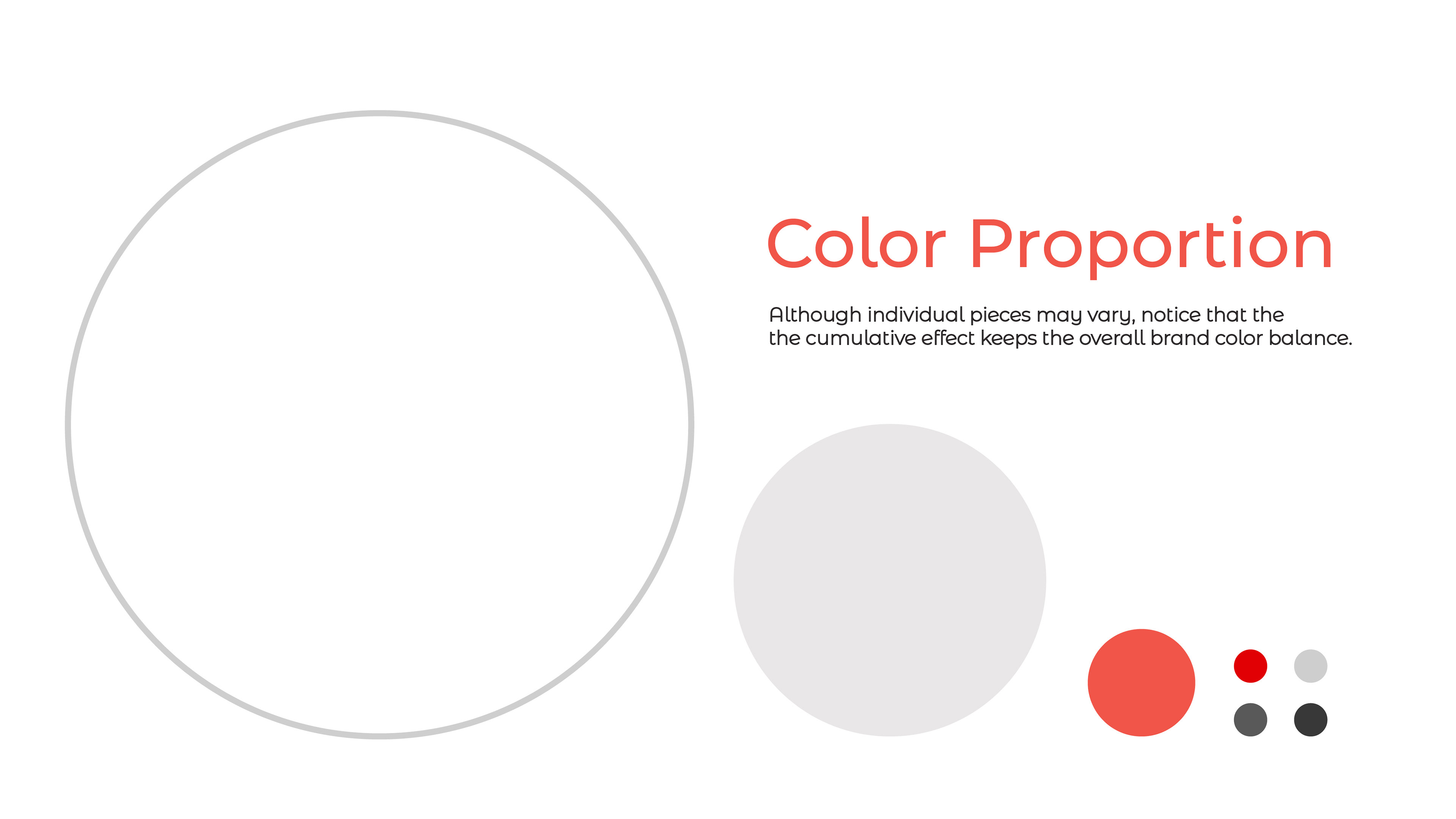 MED-bites medical education brand: colour proportion diagram