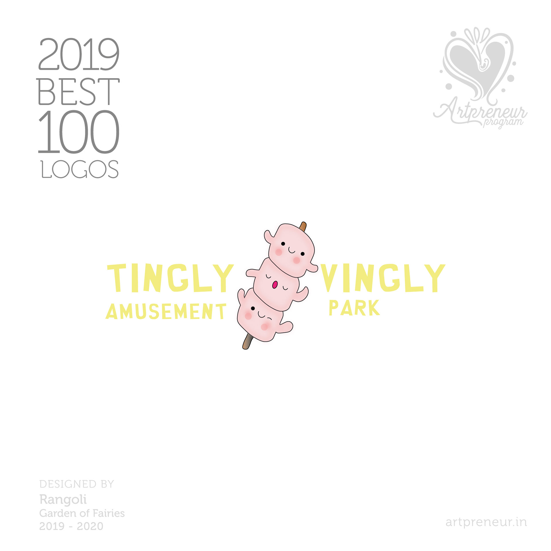 100 best logos of Atma Studios 2019: Tingly Yingly amusement park logo