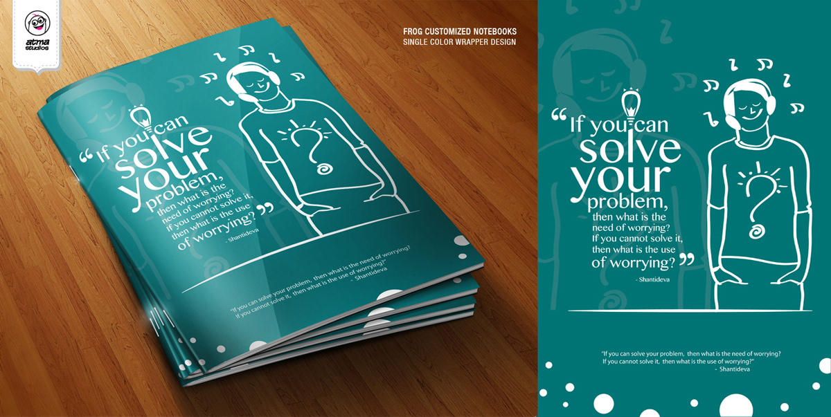 Gurukul notebook cover titles: printed Solve your problems notebook covers