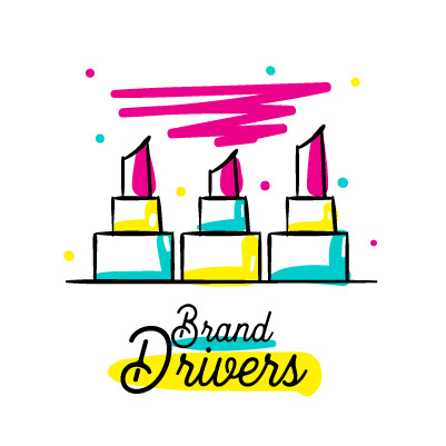 Artpreneur creative program hand-drawn icon: Brand Drivers icon, lipsticks