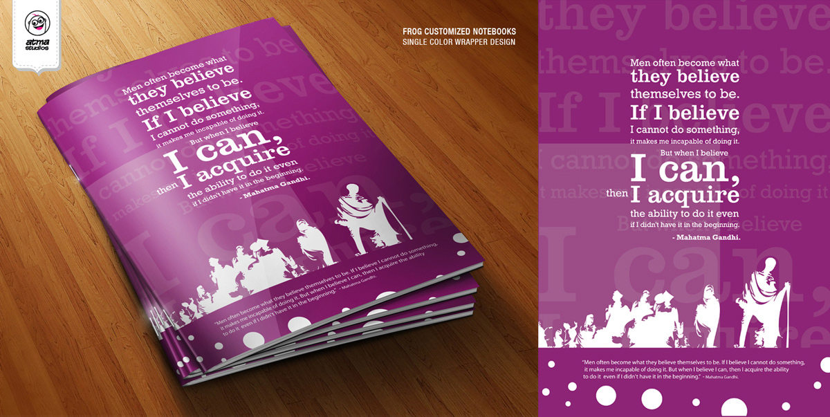 Gurukul notebook cover titles: printed I can notebook covers