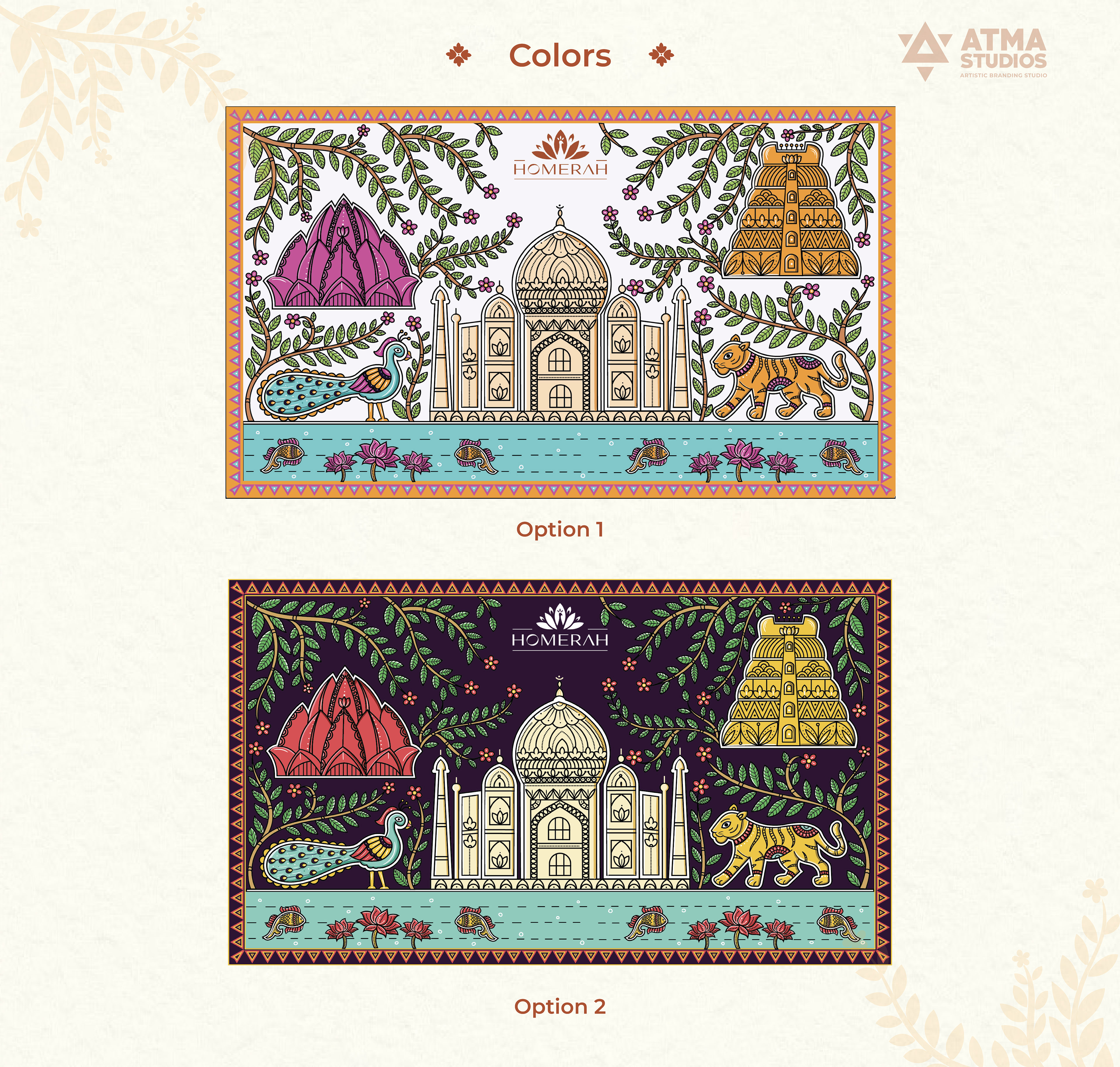 Homerah premium lifestyle candle and incense package design: gift box 05 colour options