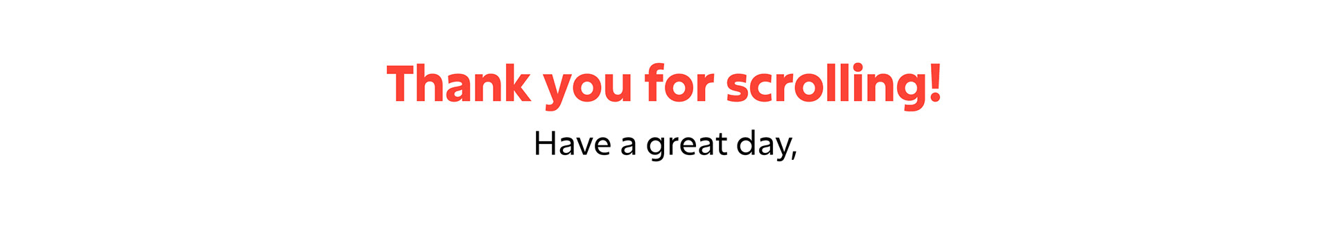 Doolin creative studio branding: thank you banner