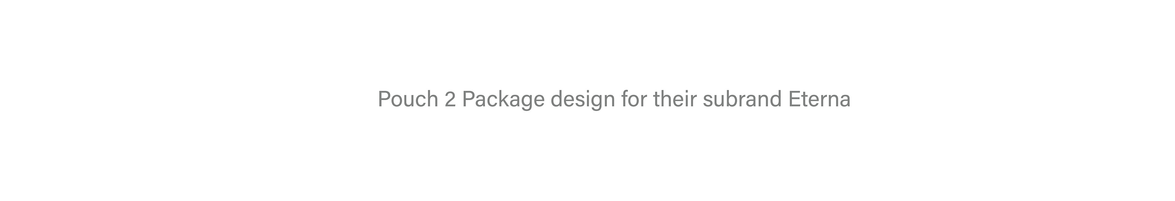 Dazller e-commerce pouch package design: text slide introducing the second pouch design