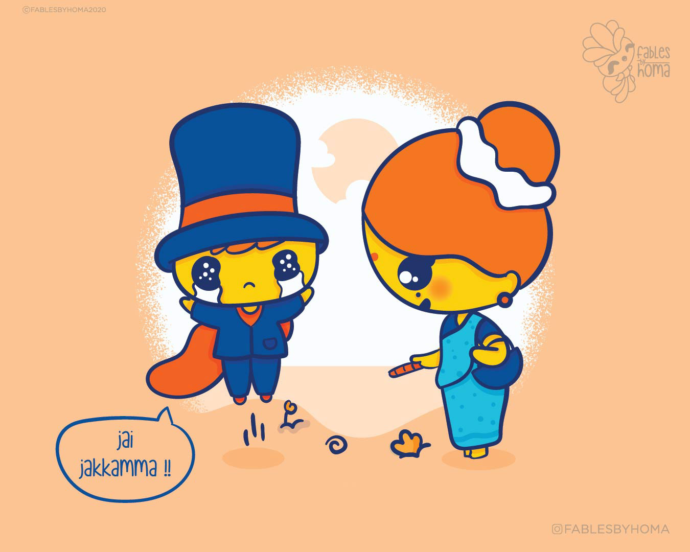 Japanese kawaii nouveau cute characters: #30 Kawaii gentleman and lady