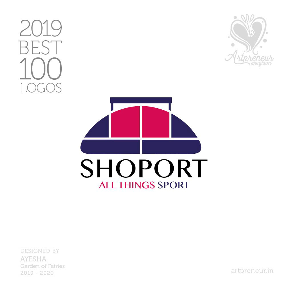 100 best logos of Atma Studios 2019: Shoport all things sport logo