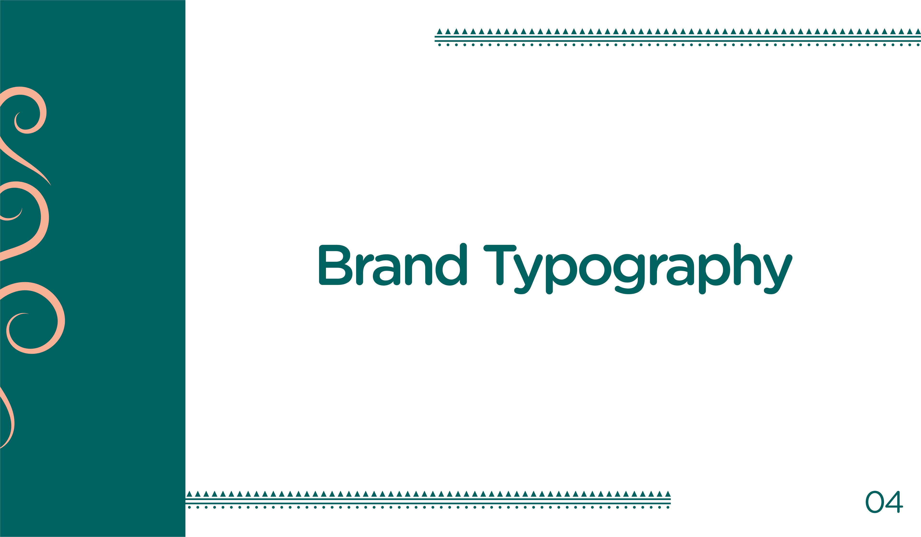 Sanjeevini spiritual brand guidelines: brand typography section title