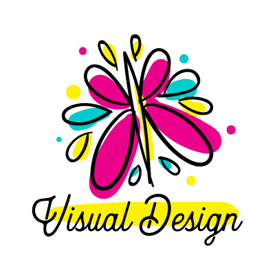 Artpreneur creative program hand-drawn icon: Visual Design icon, a flower burst