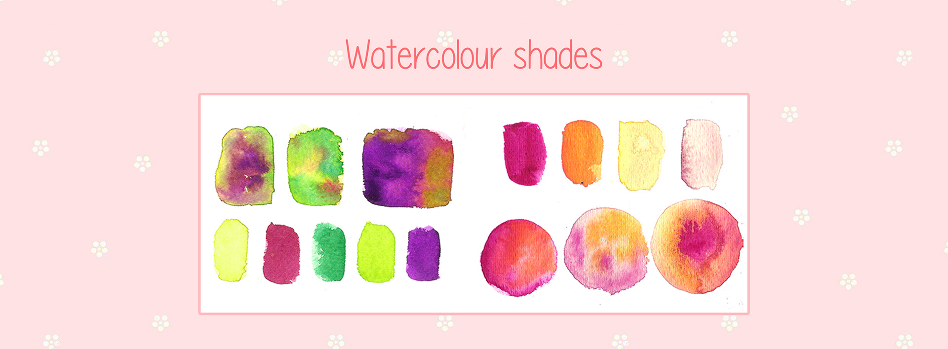 Kavan Celebrates Ganesh Chaturthi children's festival book: watercolour swatches