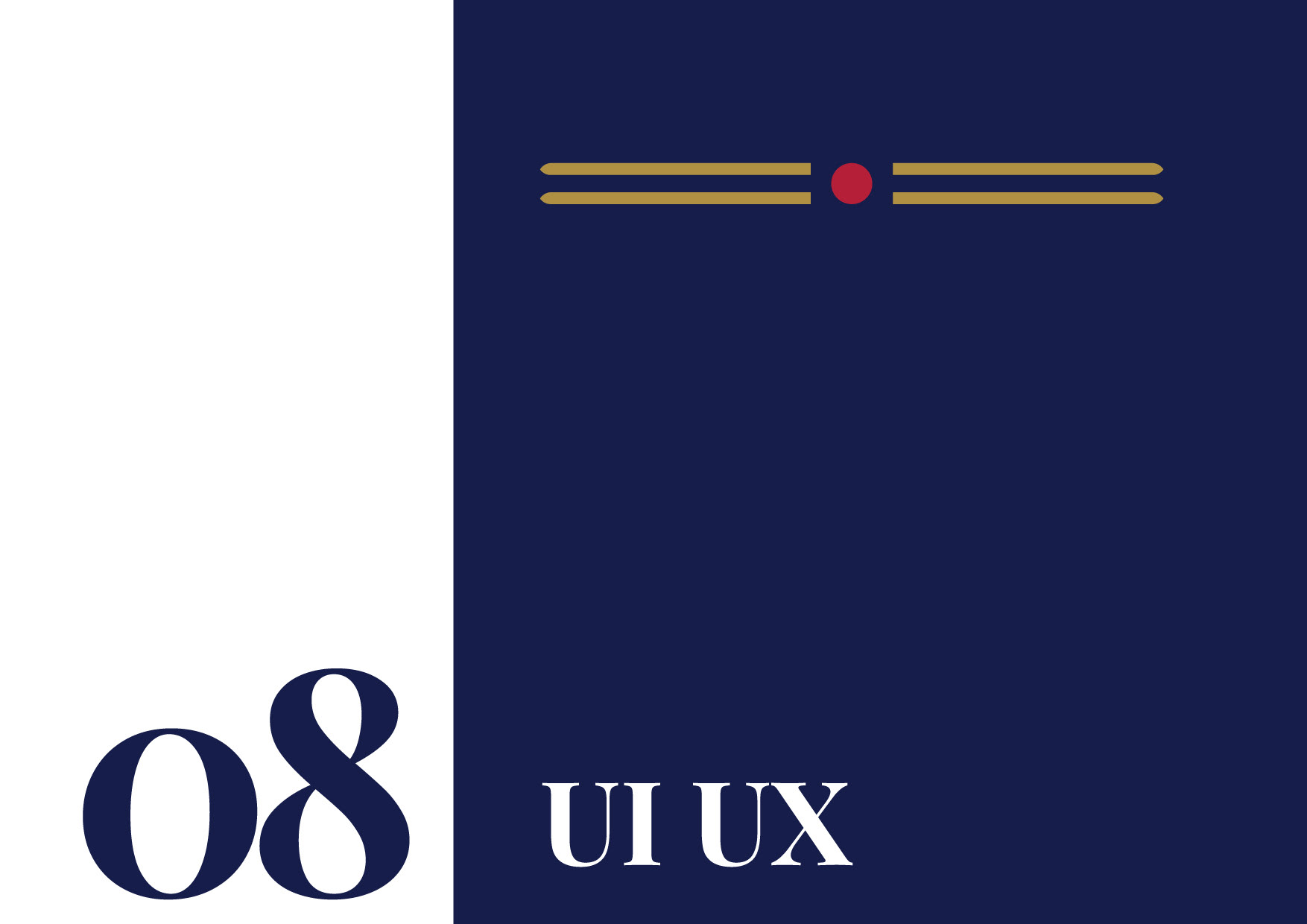 Nannadai Indian art clothing brand guideline book: section 08 UI UX title