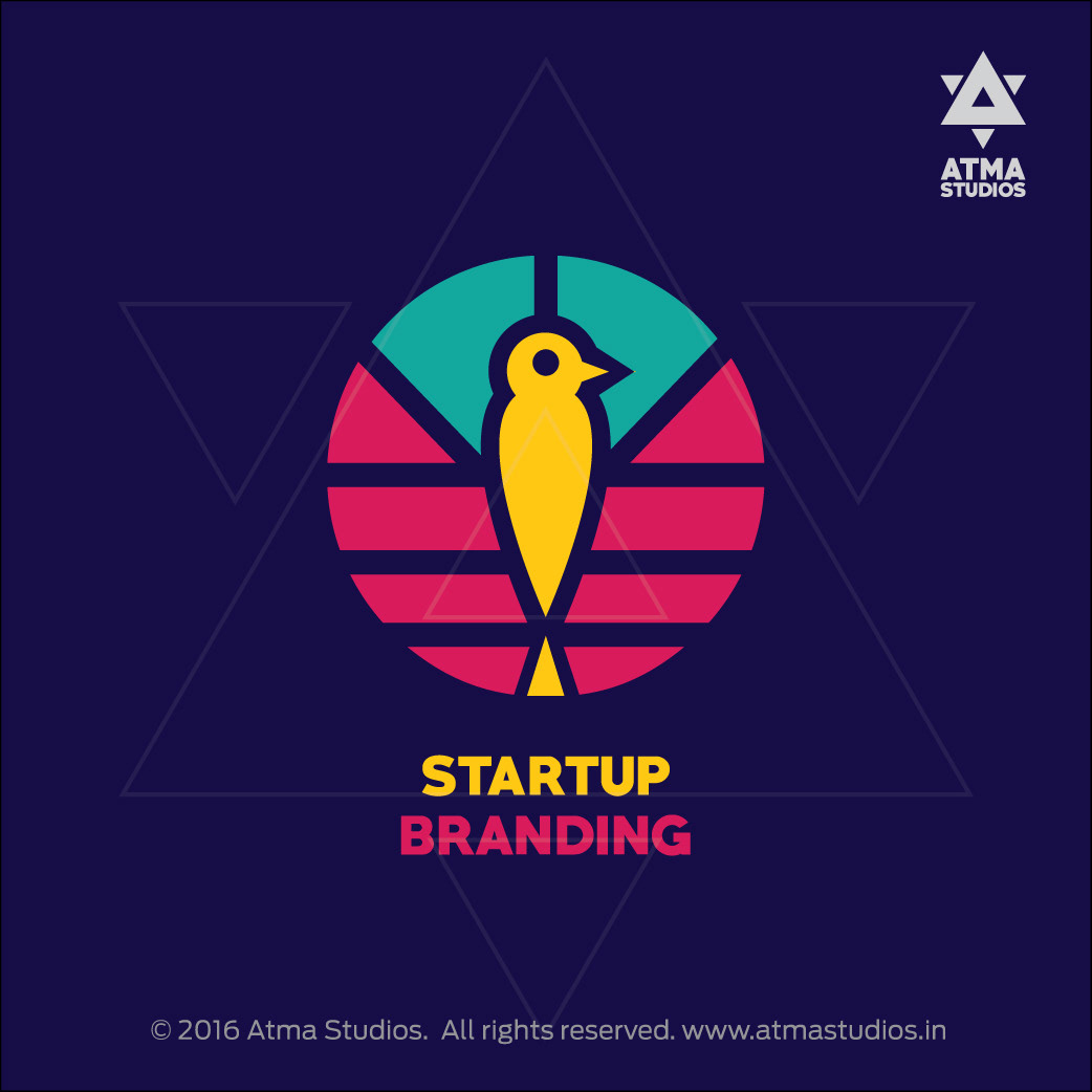 Atma Studios branding packages icon: Startup Branding, a rising bird with wings