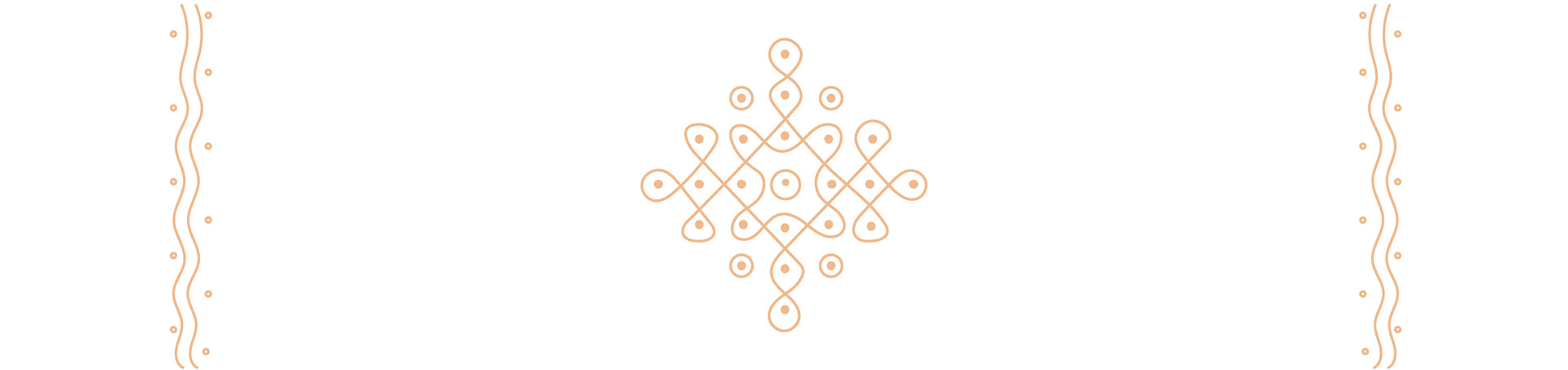 Winter in Chennai illustration series: closing kolam motif