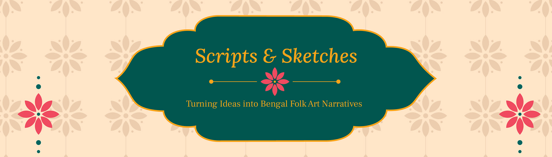 Phool Raksha Bandhan gift box packaging: scripts and sketches title banner
