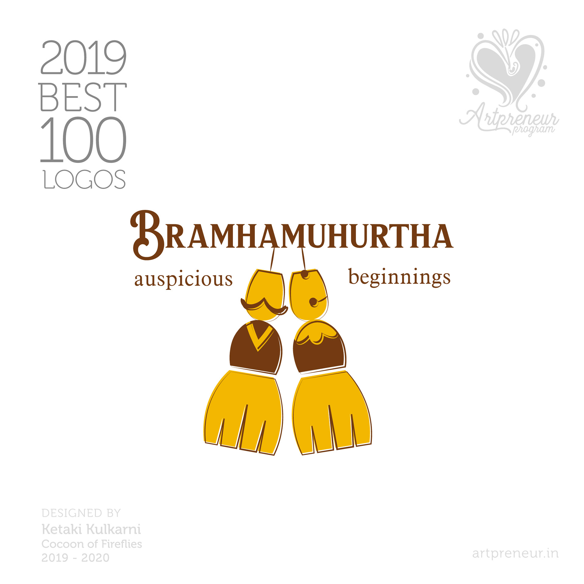 100 best logos of Atma Studios 2019: Bramhamuhurtha auspicious beginnings logo