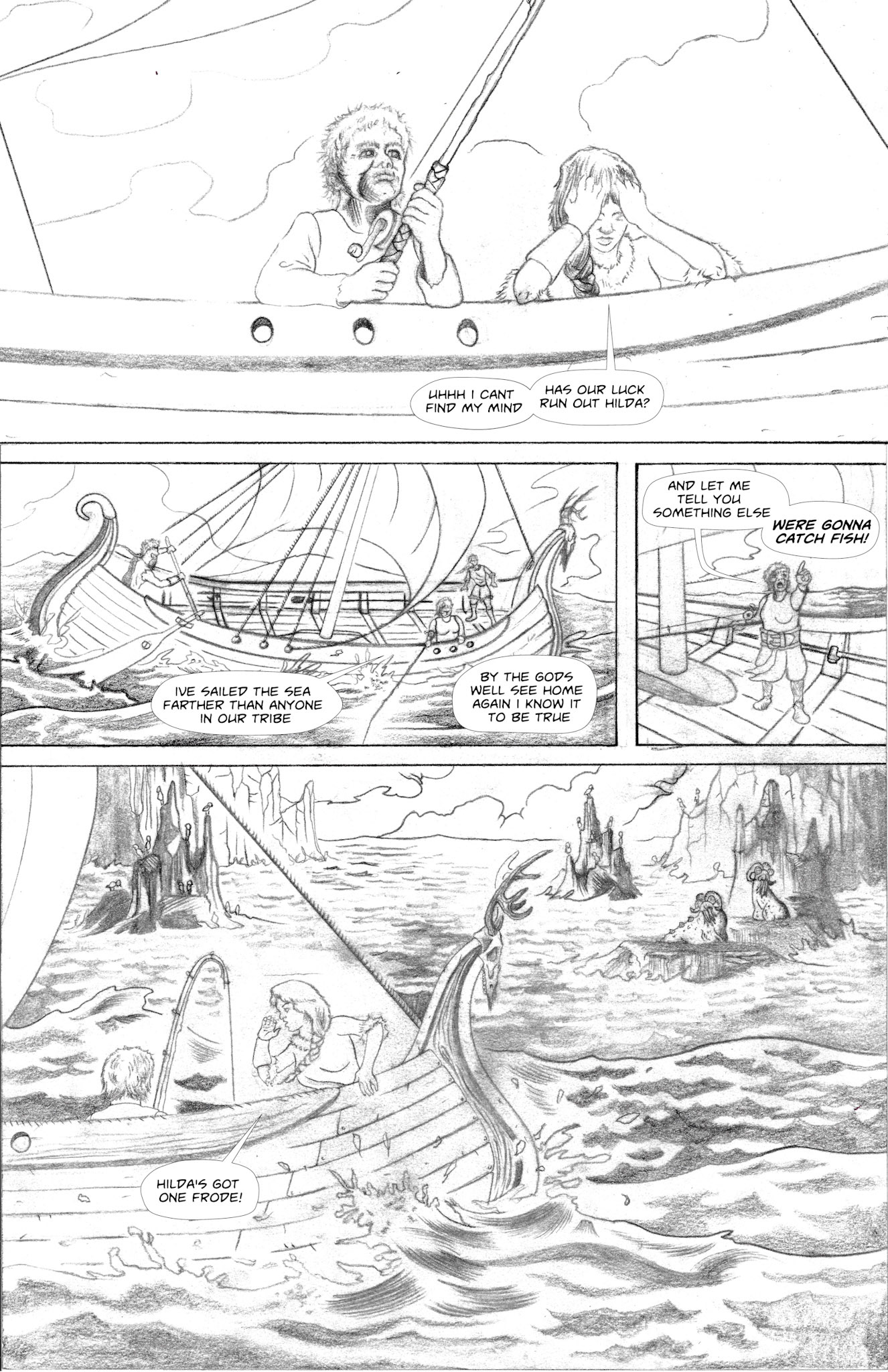 SCAD Savannah Summer 2020 Sequential Art Professor John LarisonStudent Work Pat ByrneMontauk, New YorkPencils01PencilImage by the artist, courtesy of SCAD