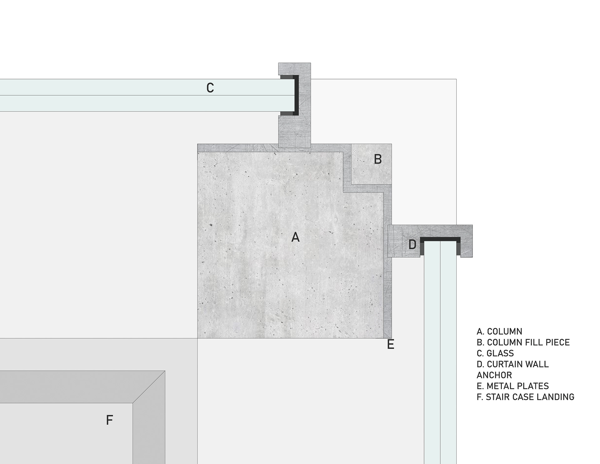 STAIR CASE CURTAIN WALL