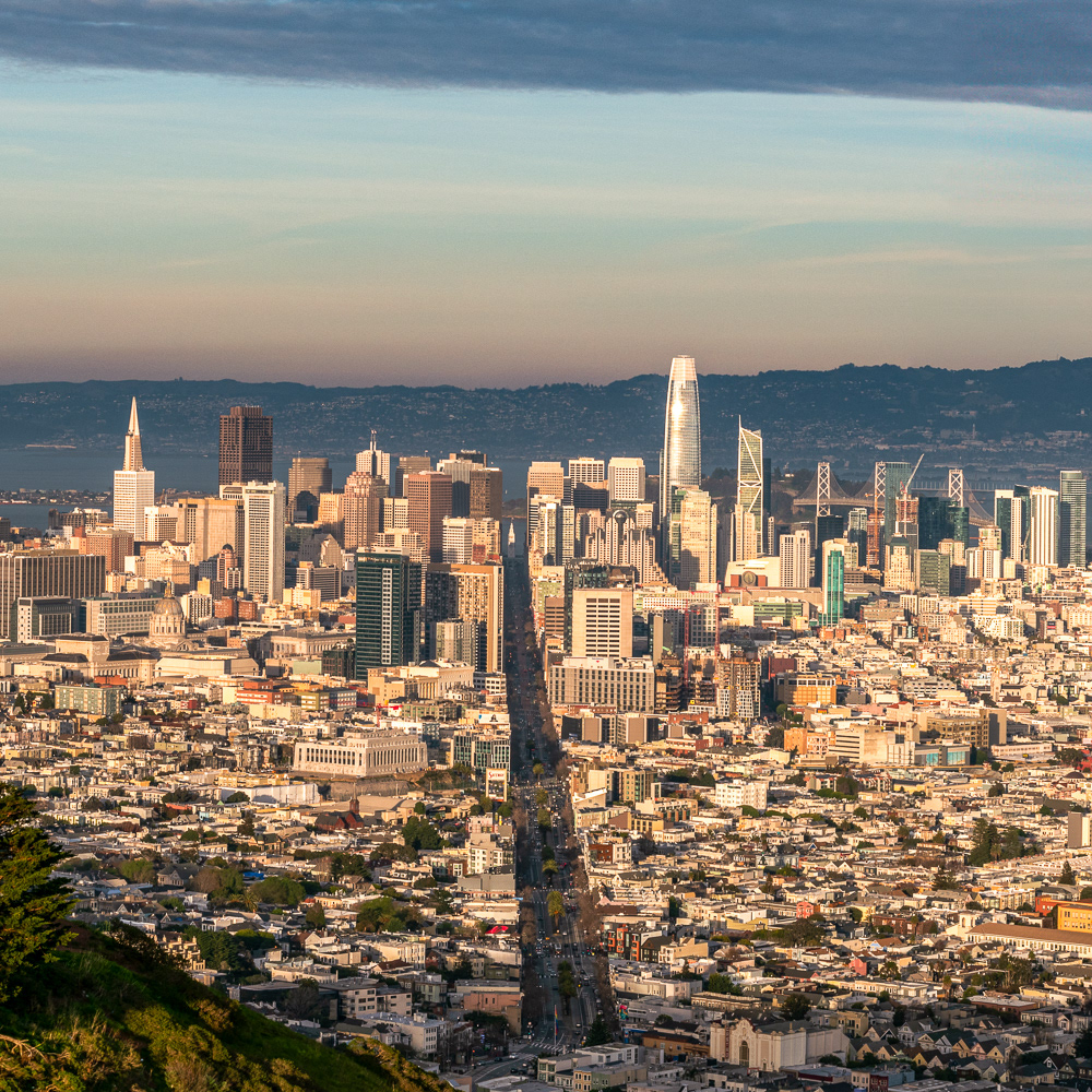 Downtown San Francisco at Dusk, 2019
