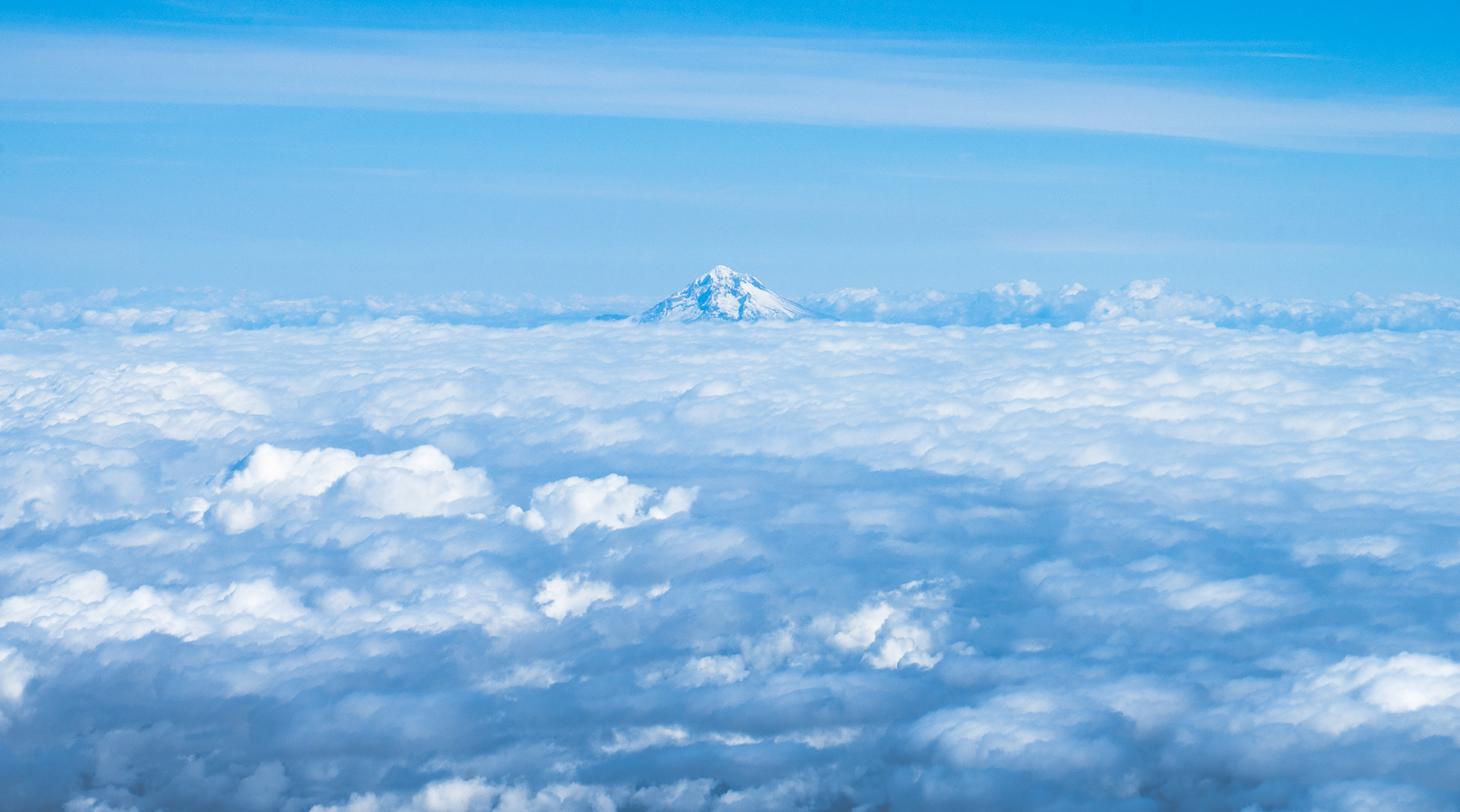 Mt. Shasta above the clouds, 2023