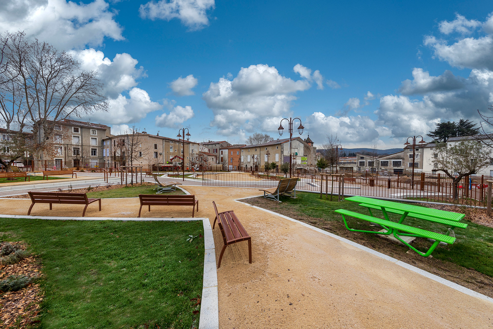 Le jardin de la Halle de Ganges (Photo Jean-Luc Girod)