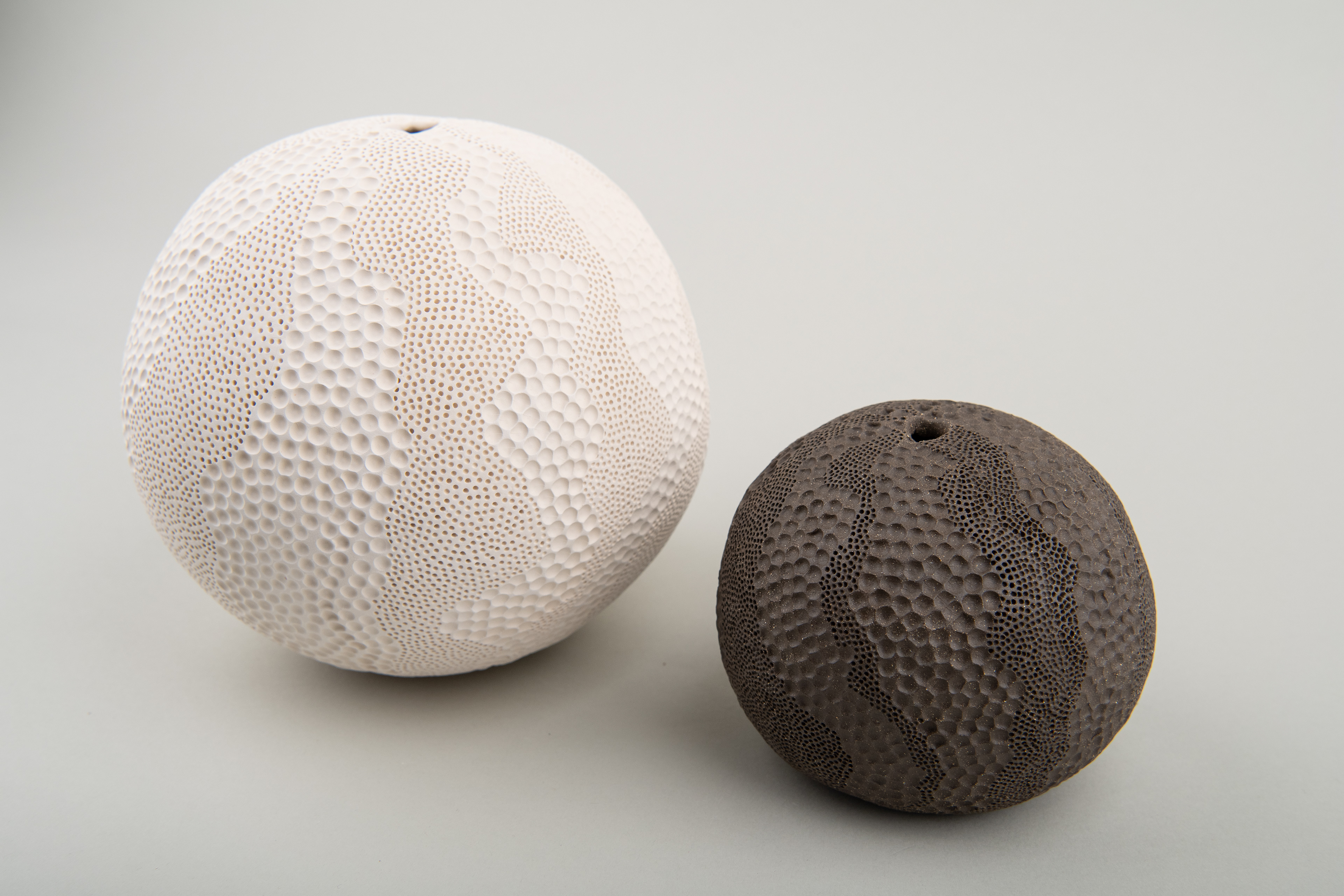Harmony of Differences - Dark Brown Stoneware & White Earthenware
