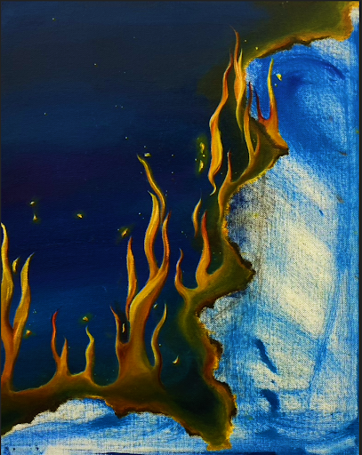 Night of Flames - Oil