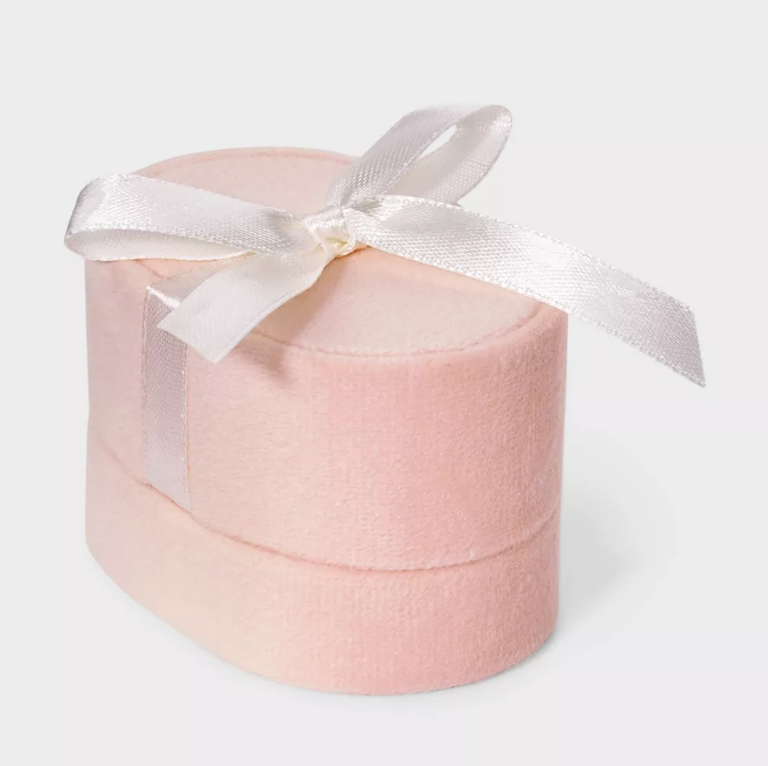 Oval Bridal Velvet Ring Box - A New Day™