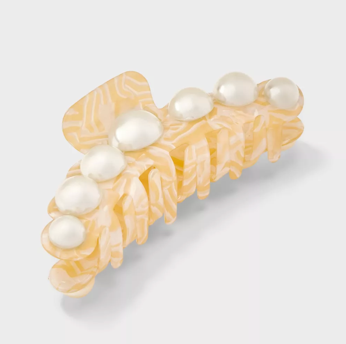 Jumbo Plastic Pearl Claw Hair Clip - A New Day™
