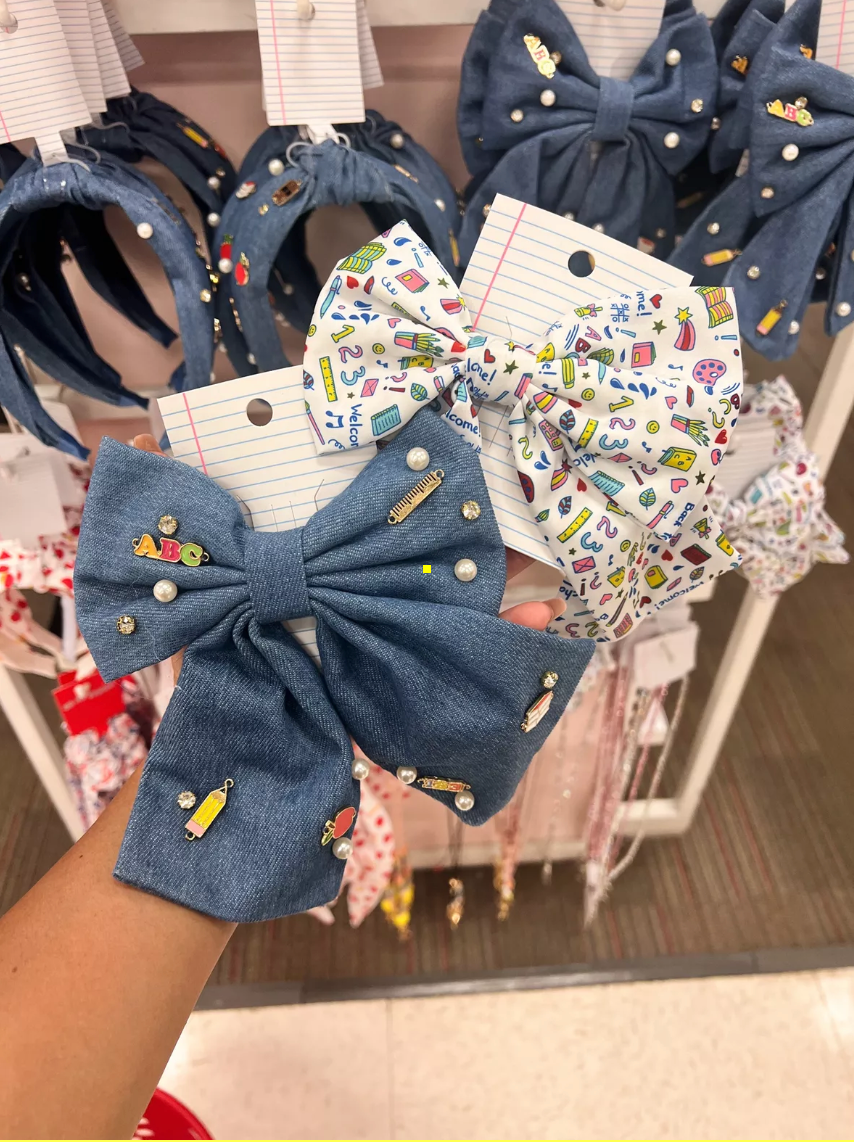 Back To School Barrette Bows - Unbranded