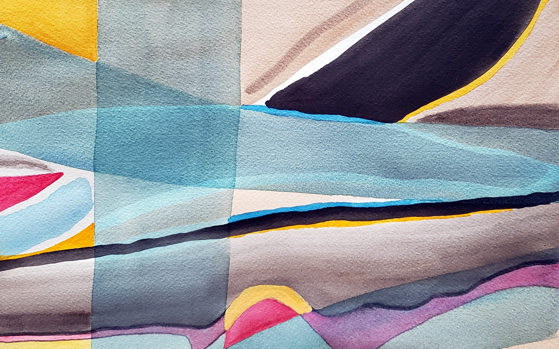 Sunset, 2025. Watercolor, 8 x 12 inches.