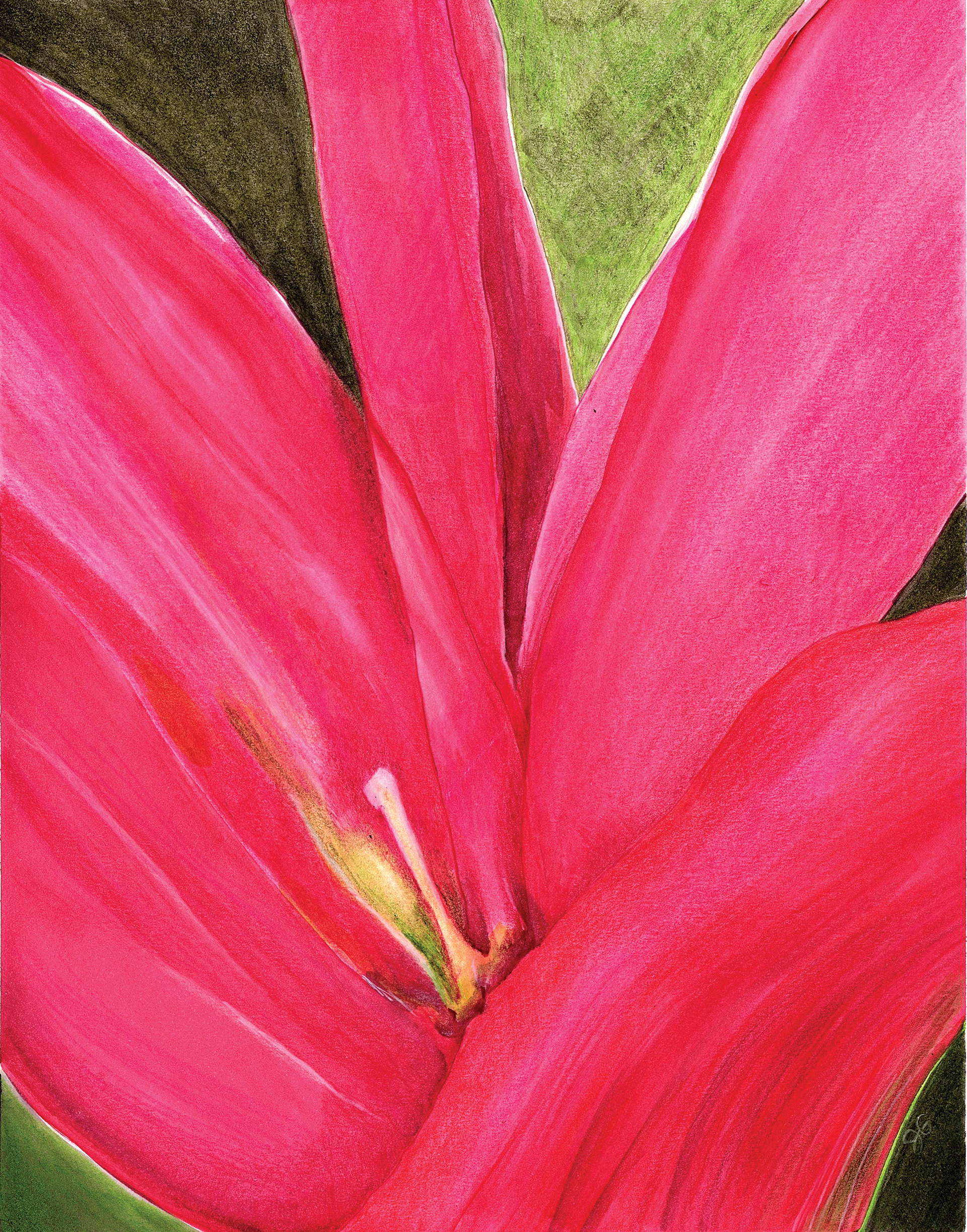 Red Leaves, 2020. Watercolor, 11 x 14 inches.