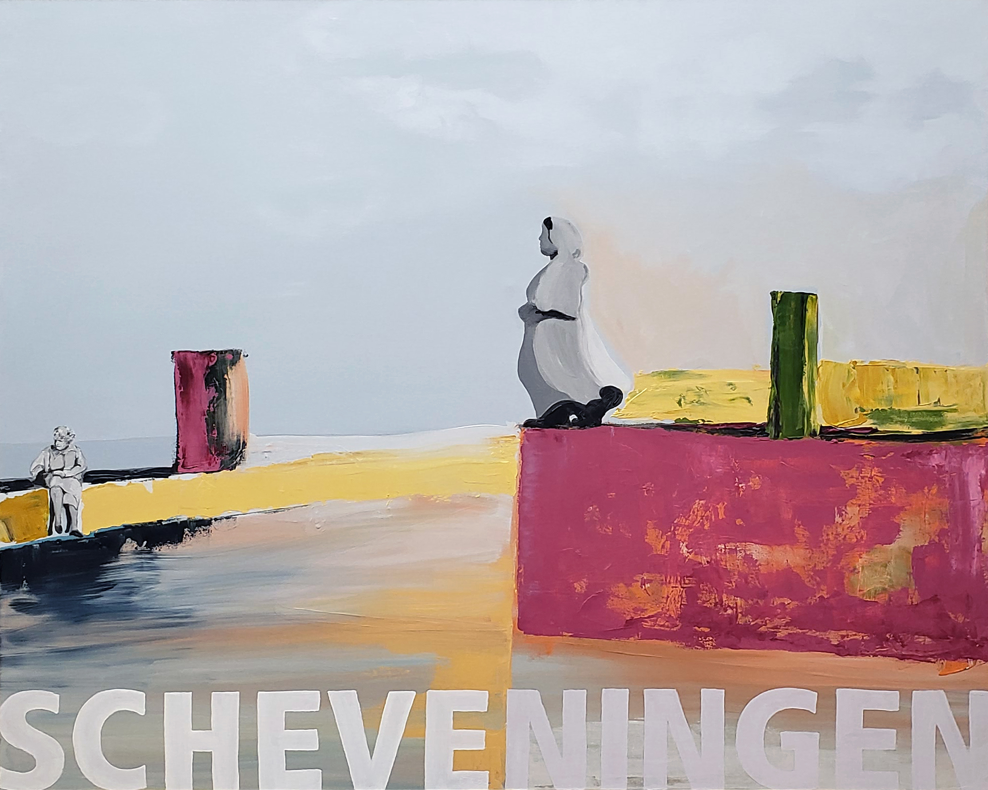 Scheveningen (The Netherlands), 2023. Oil on canvas, 48 x 60 inches.