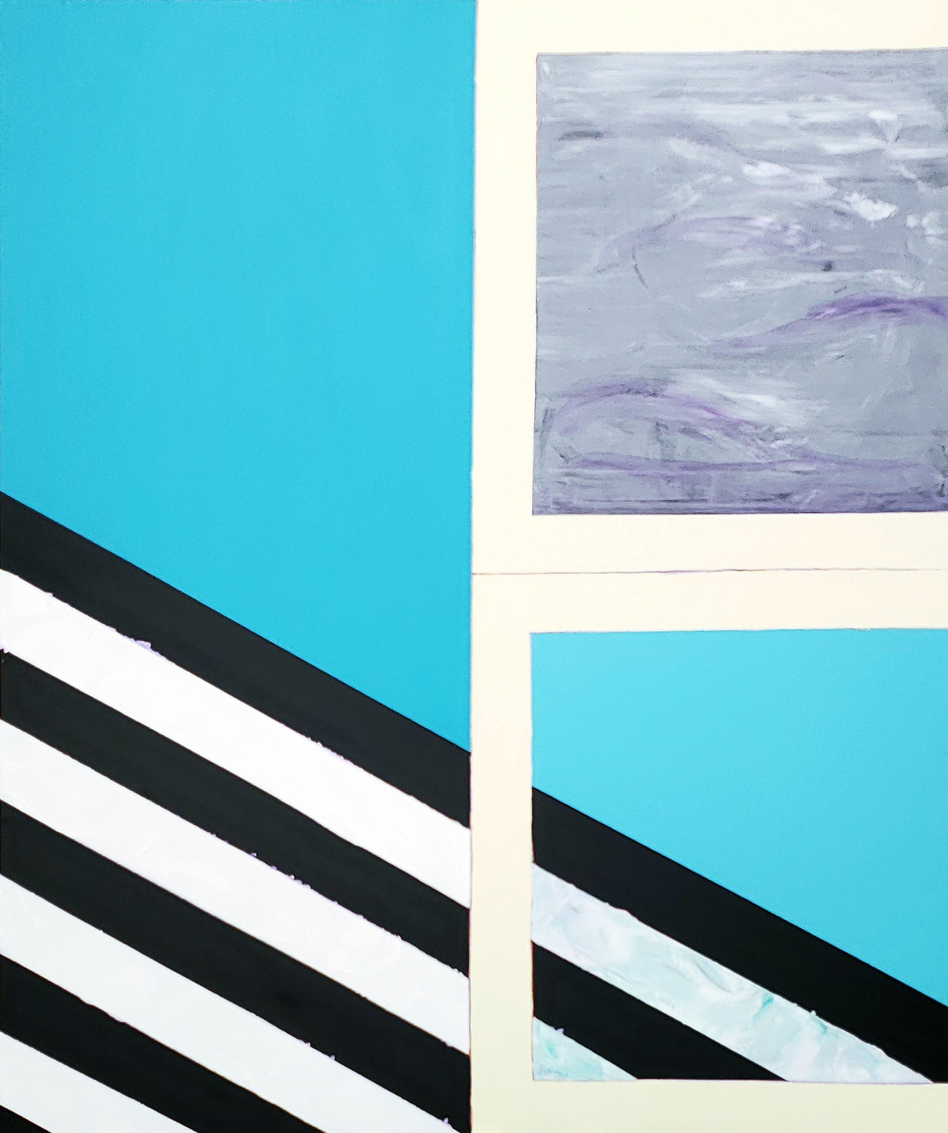 Giardino Segreto, Tuscany, 2020. Acrylic on canvas, 60 x 48 inches