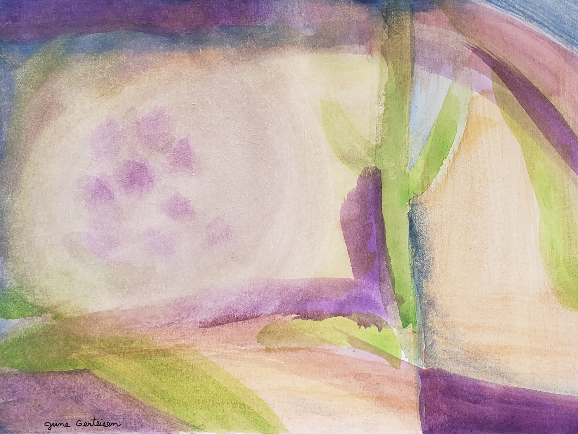 Oro Valley, Arizona, 2024. Watercolor, 11 x 14 inches.