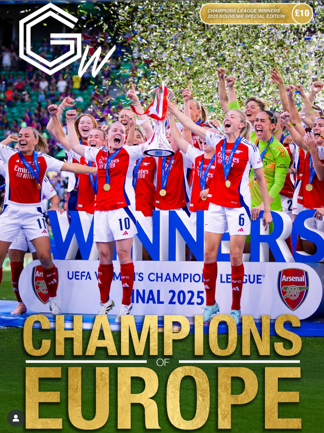 Cover for the printed special edition of the Gooner Fanzine