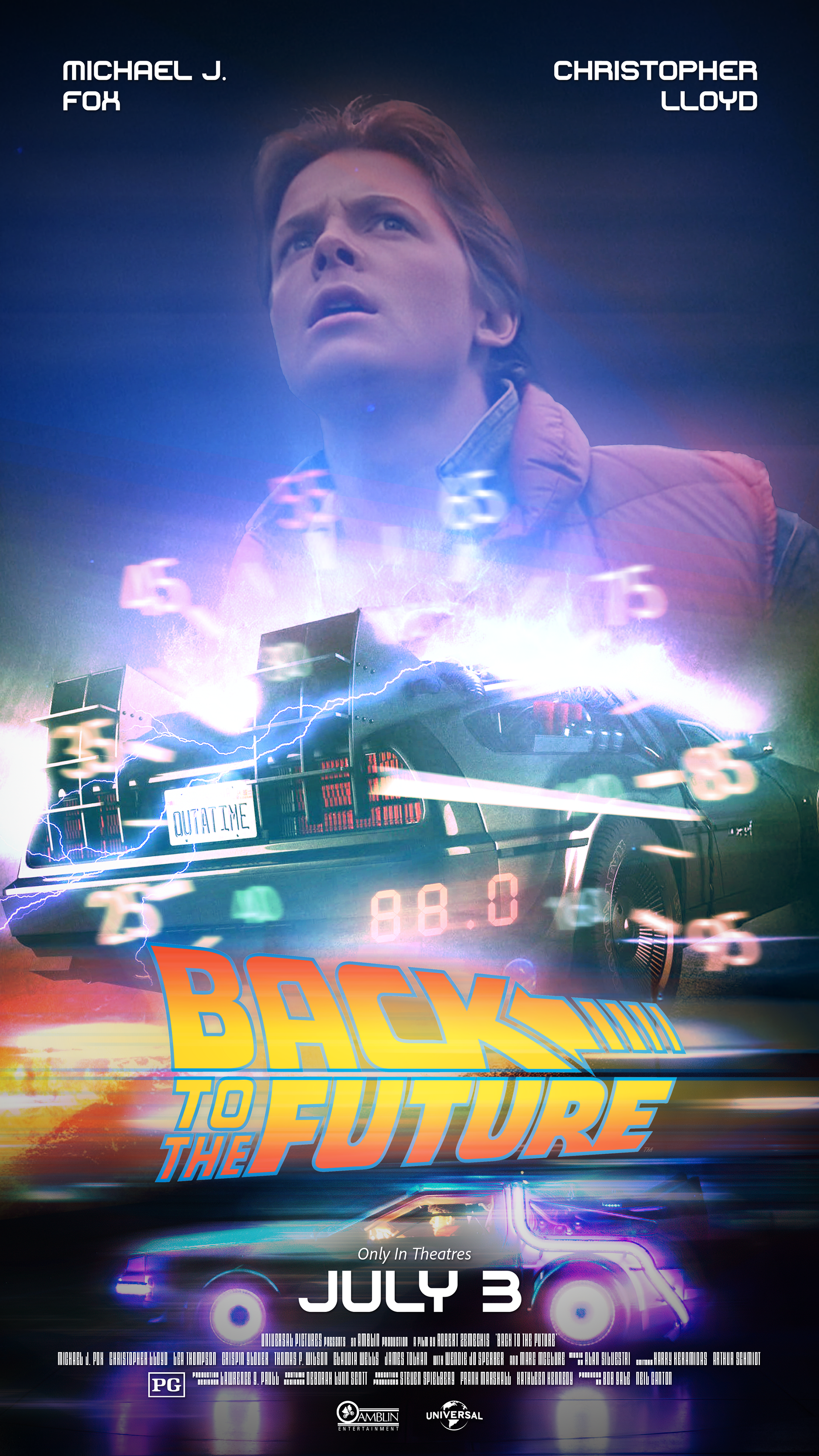 Back to the Future movie poster redesign