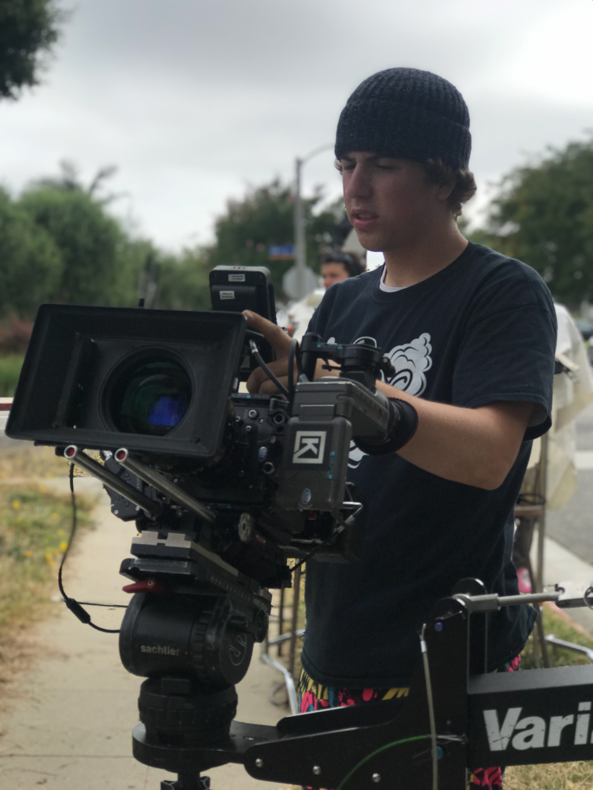 Jeremy Herron on set of Star Juice