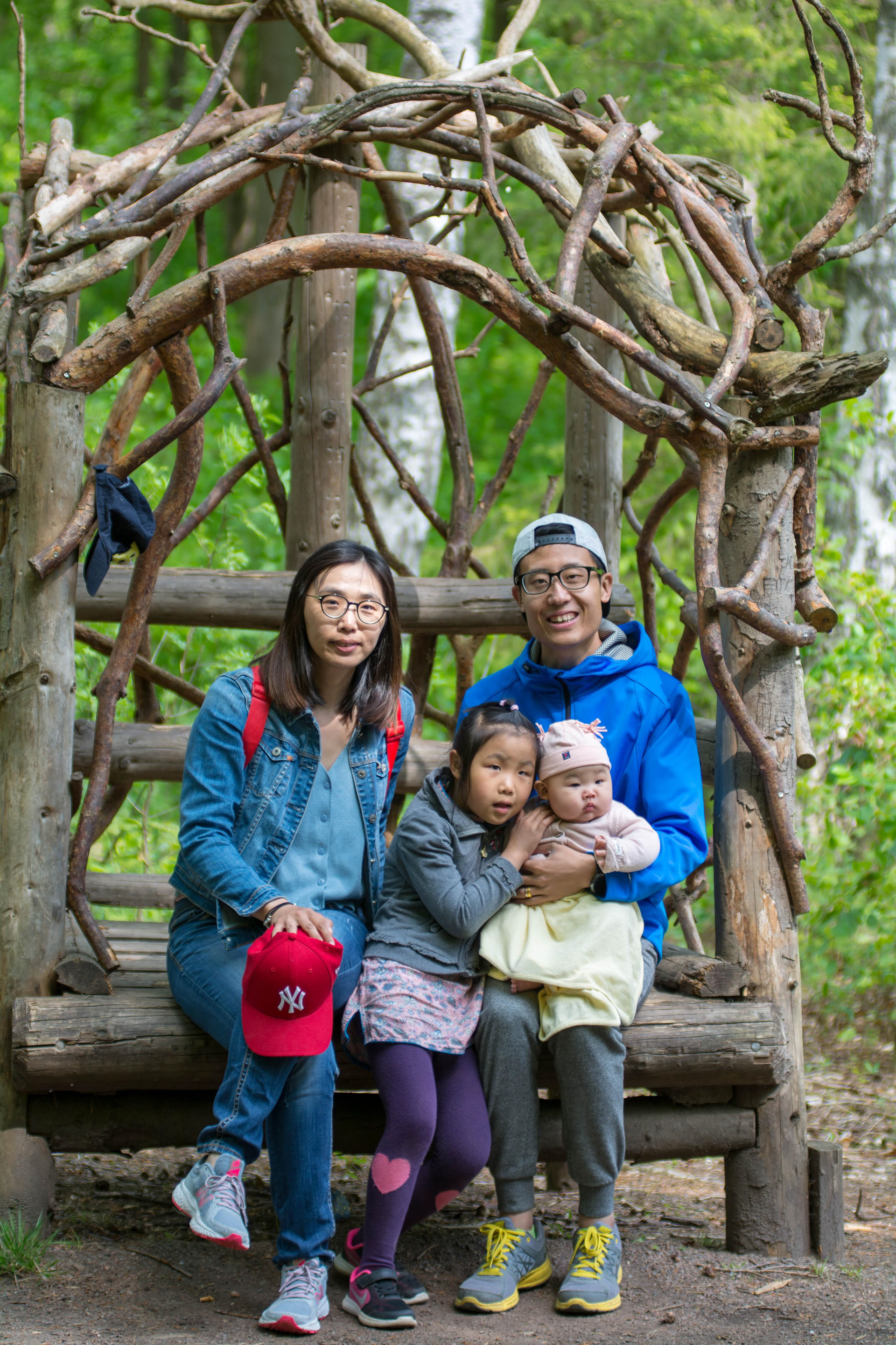 Steven Jiang and his family