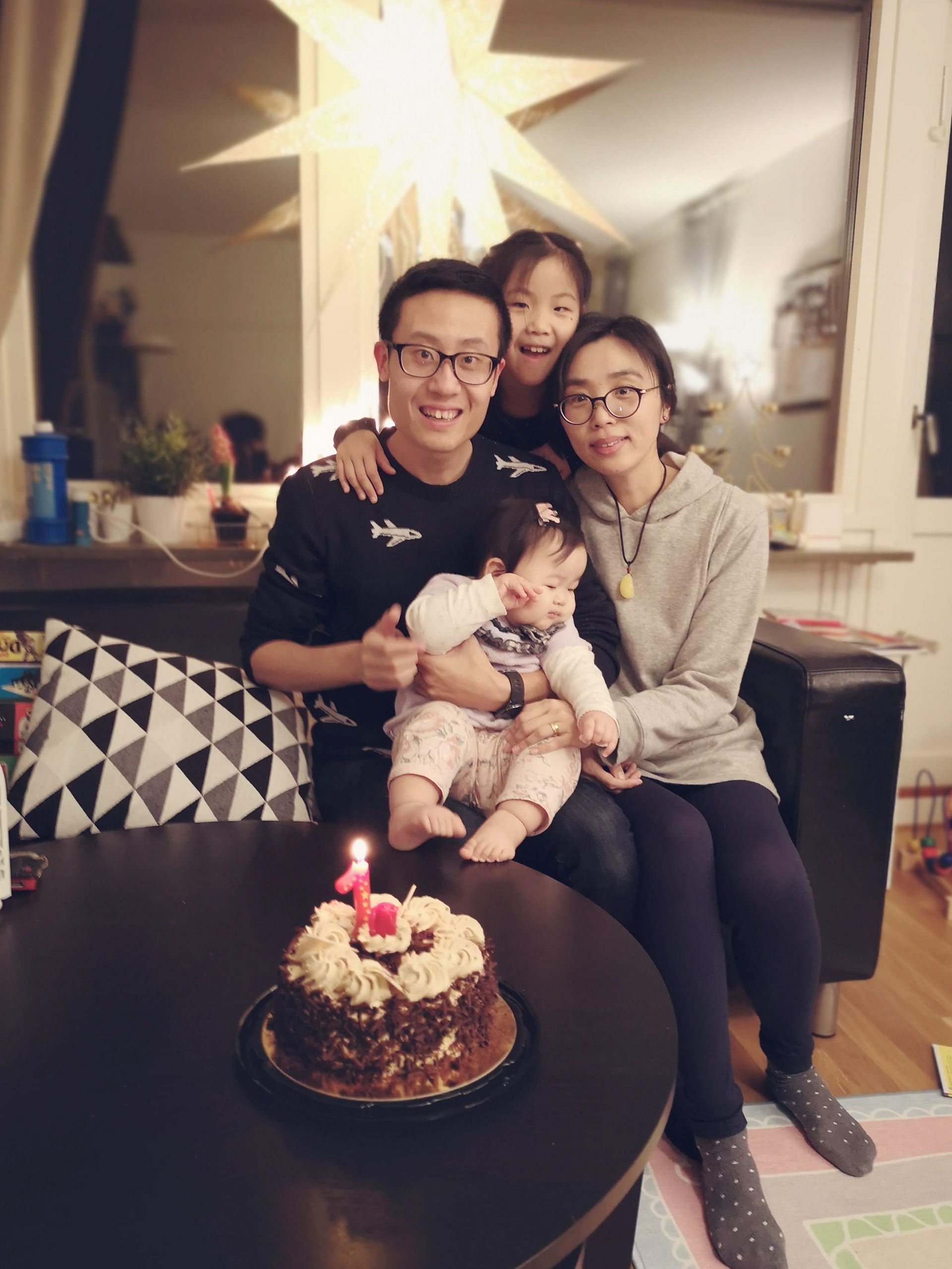 Steven Jiang and his family