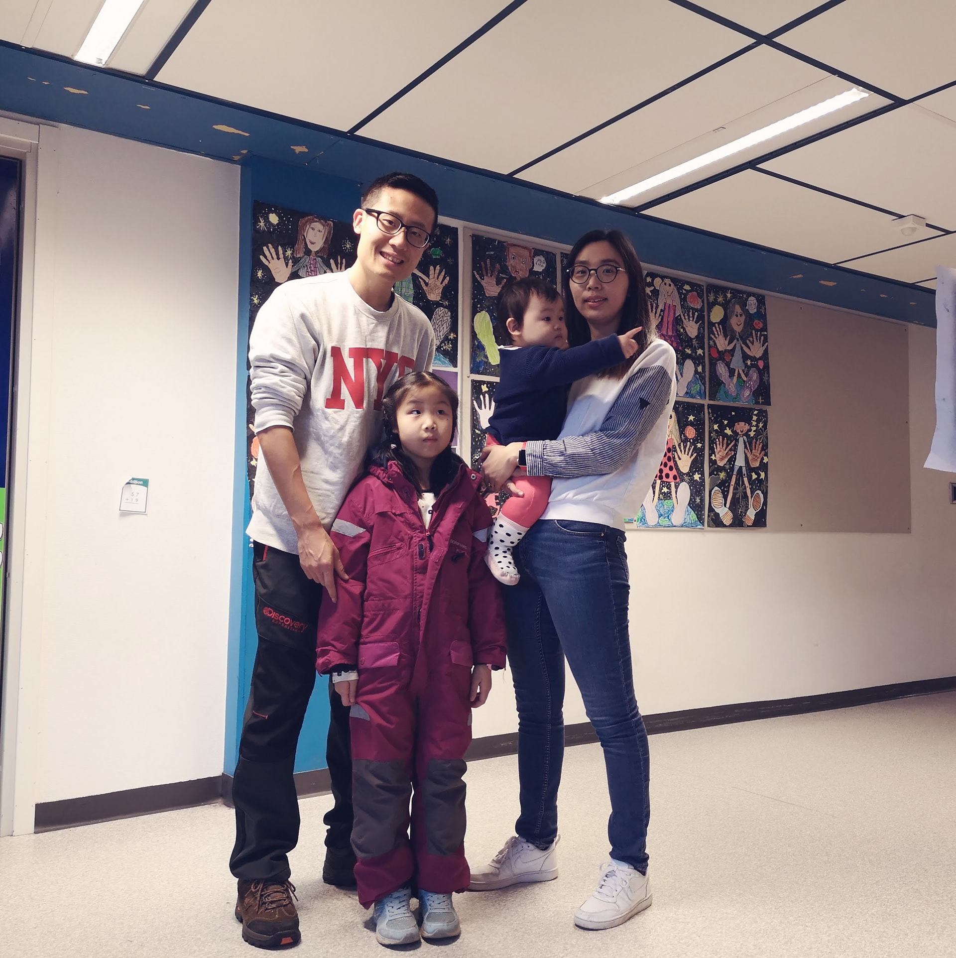 Steven Jiang and his family