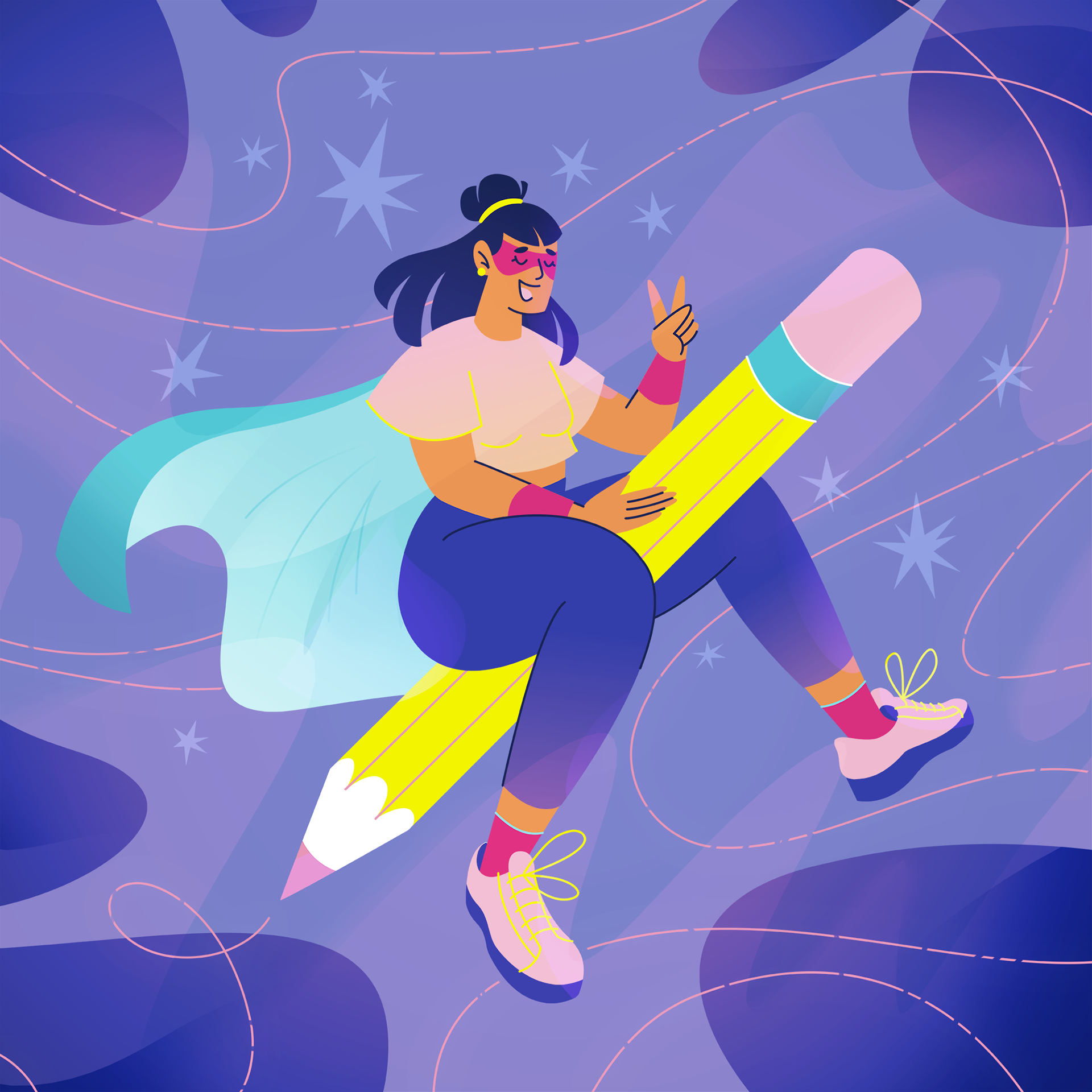 illustrationladies, supergirl, draw this in your style