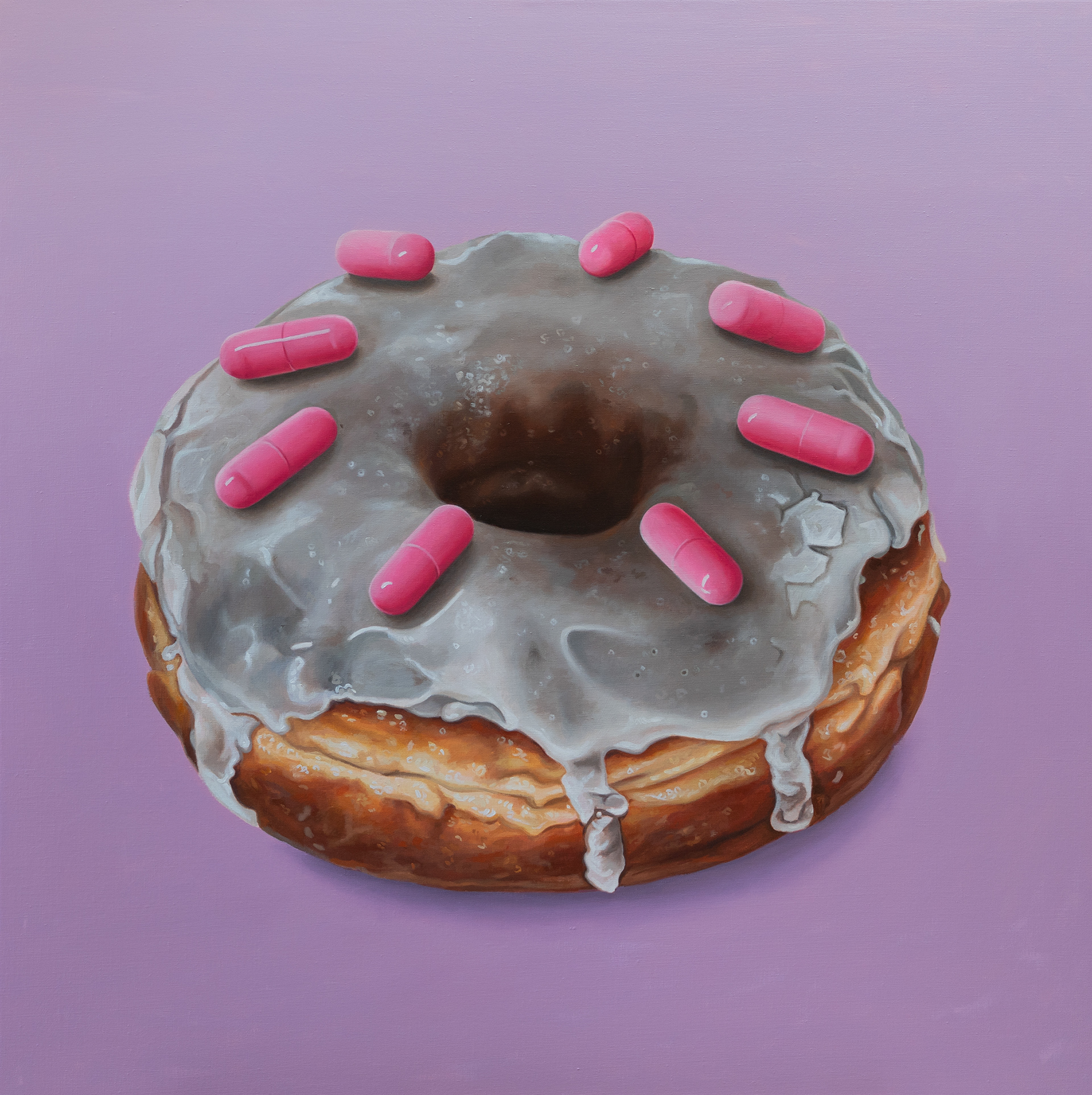 Donut fioletowy