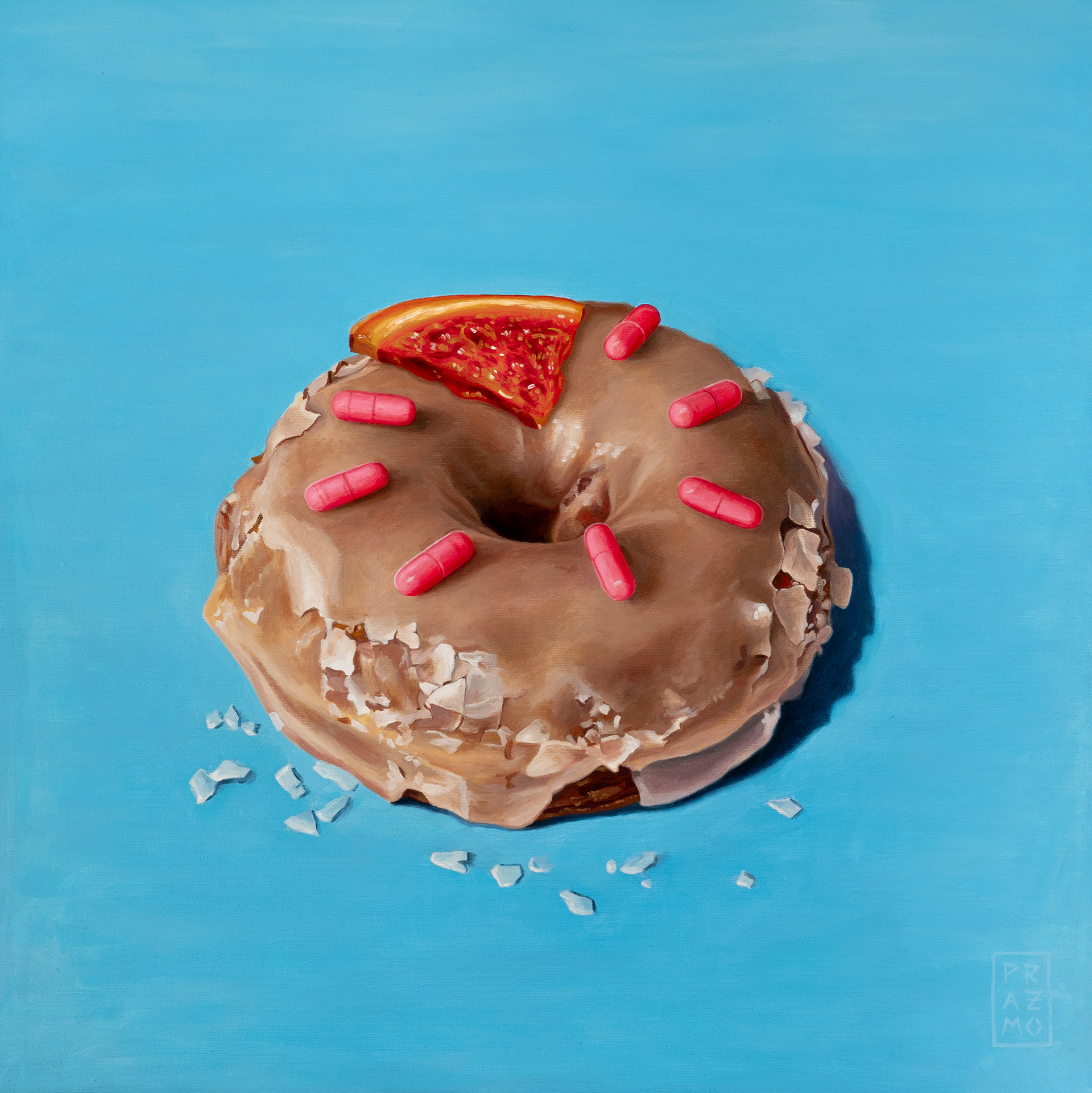 Donut niebieski