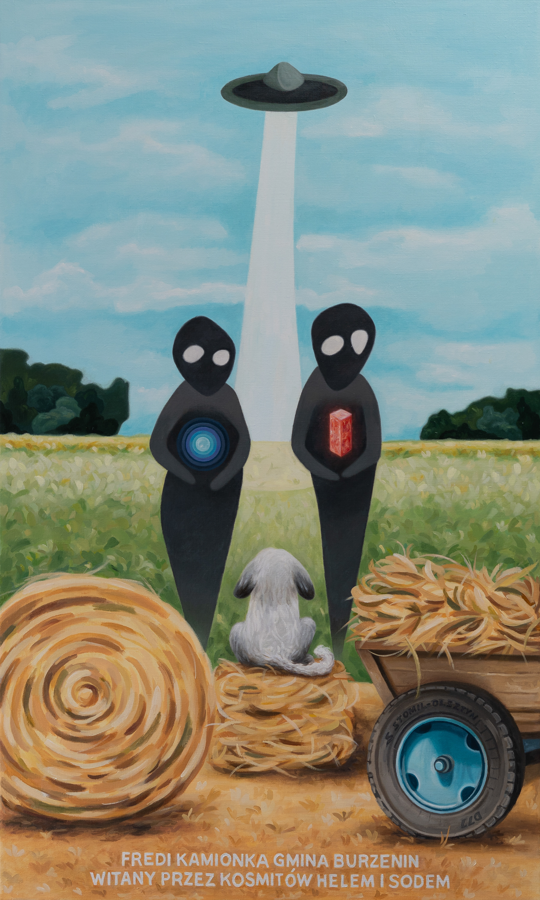 Fredi Kamionka Gmina Burzenin witany przez kosmitów helem i sodem