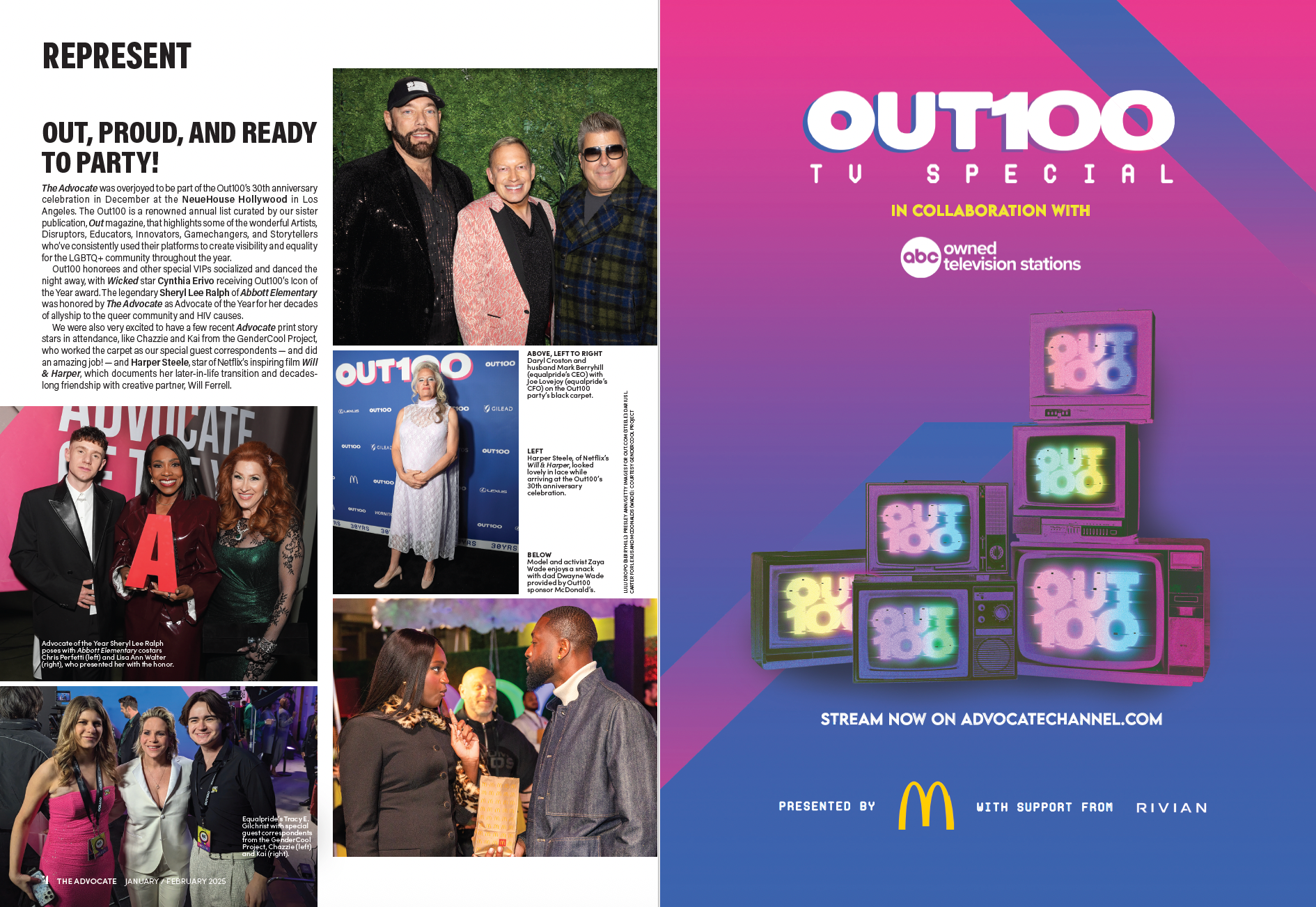 Represent and Out100 TV Special Ad