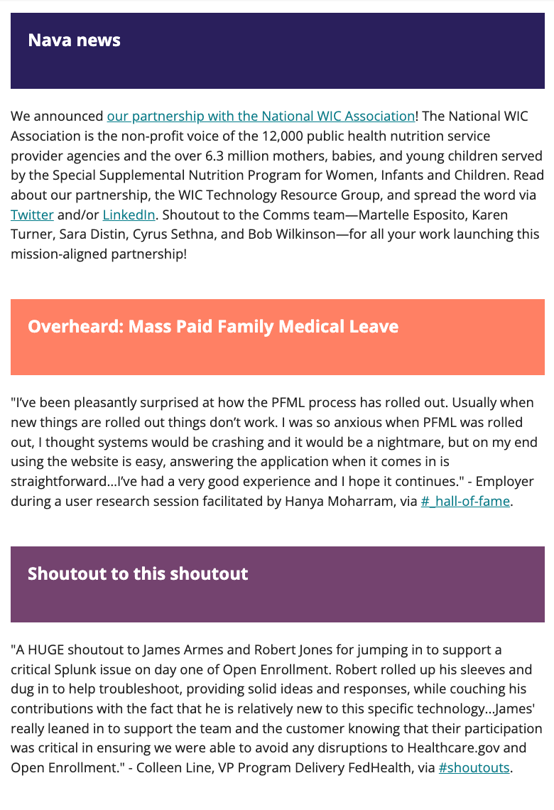 Newsletter before overhaul