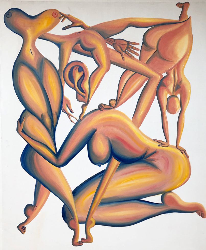 Picasso was a man, oil on canvas, 48" x 60," 2019