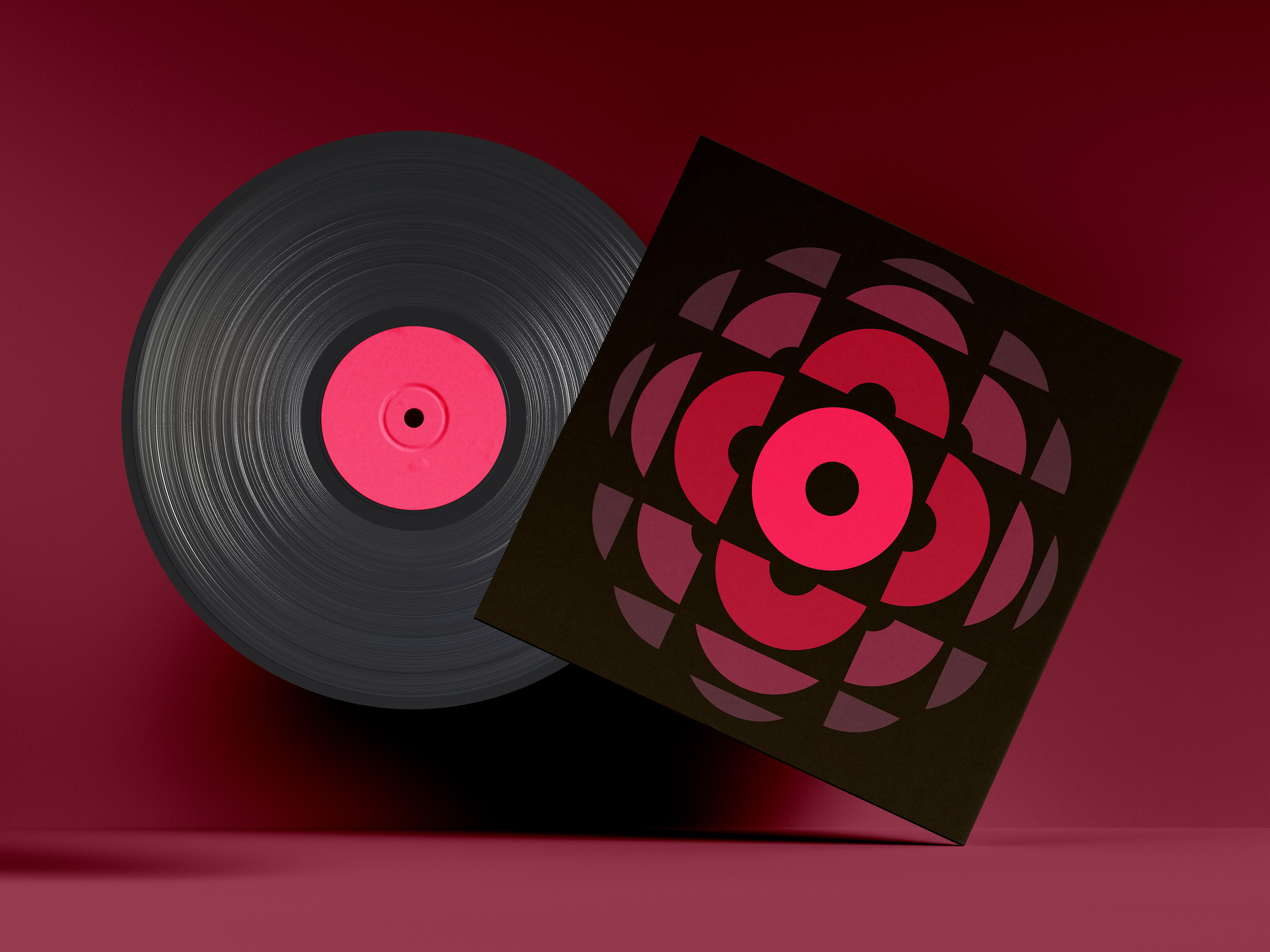 Vinyl sleeve mockup