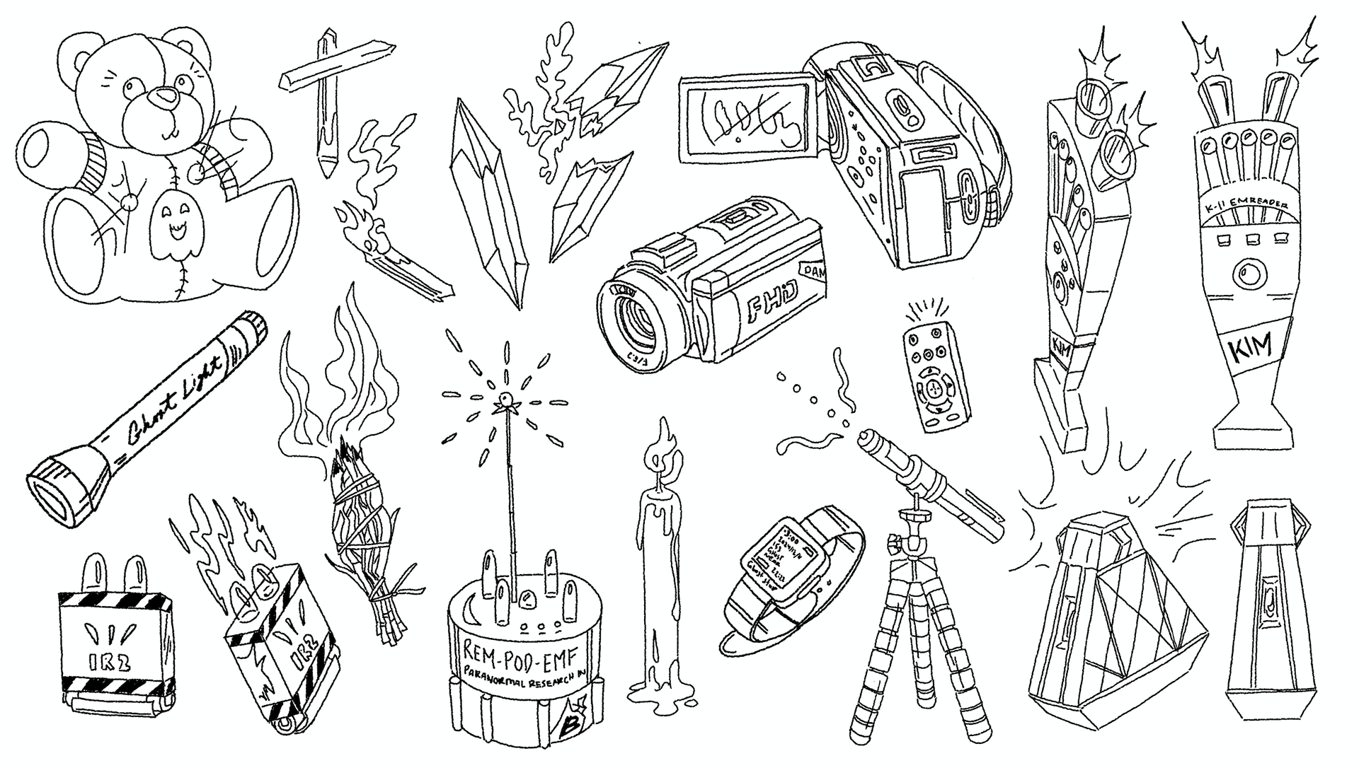 Ghost hunting - prop designs