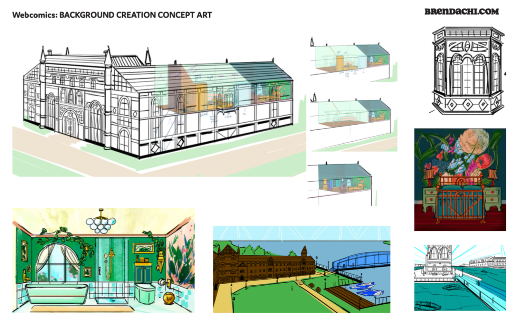 We needed to create room layouts, and a general idea of what the school looked like.