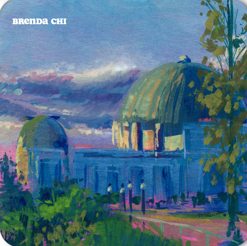 Painting of Griffith Park - LA - 01/2022 - 7:30am